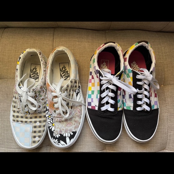 Vans patchwork & checkerboard size 6 - Picture 8 of 11